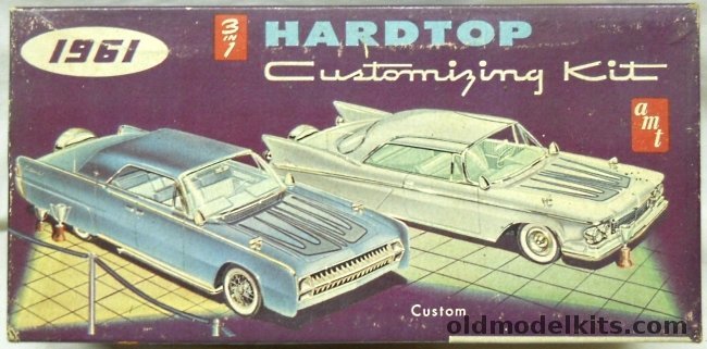 AMT 1/25 1961 Lincoln Continental Convertible 3 in 1 - (In a Hardtop Box), K411 plastic model kit